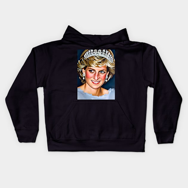 Princess Diana Kids Hoodie by Sobalvarro